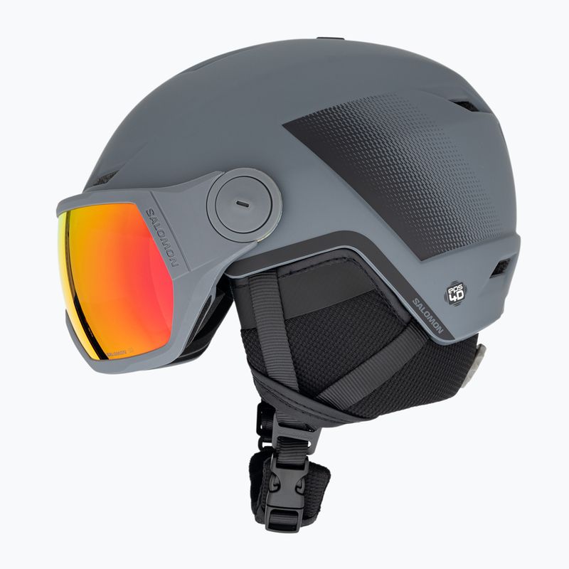 Lyžařská helma Salomon Pioneer LT Visor S2 ebony/red 5