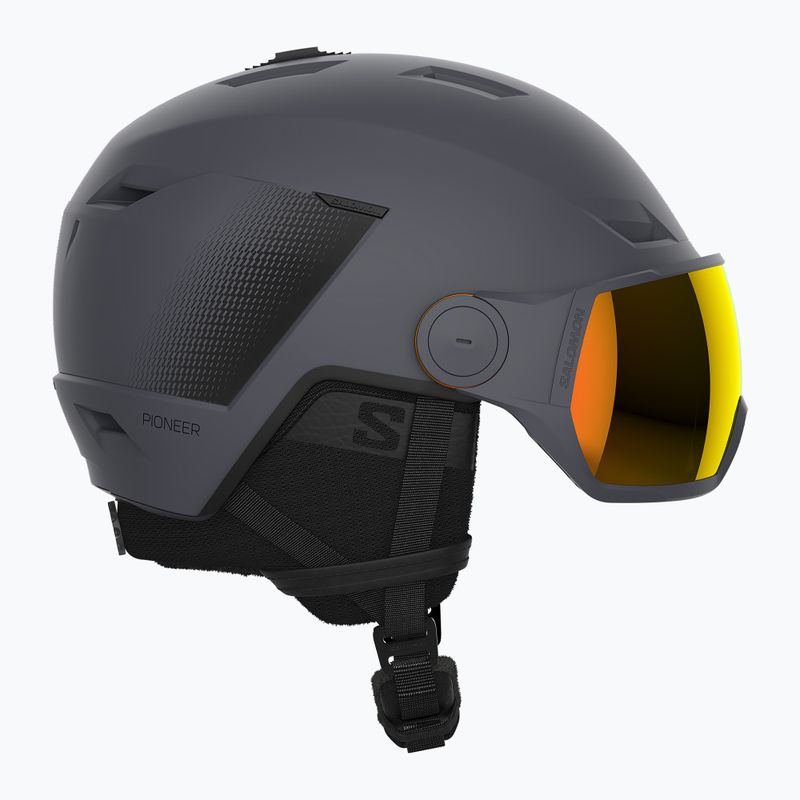 Lyžařská helma Salomon Pioneer LT Visor S2 ebony/red 7