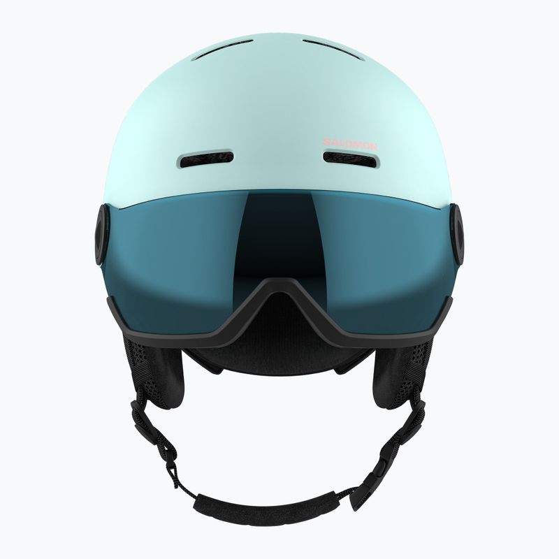 Dětská  lyžařská helma  Salomon Orka Visor bleached aqua 3