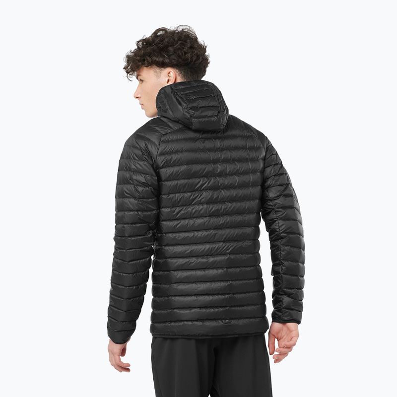 Pánská péřová bunda Salomon Elixir Micro Down Hoodie deep black 2