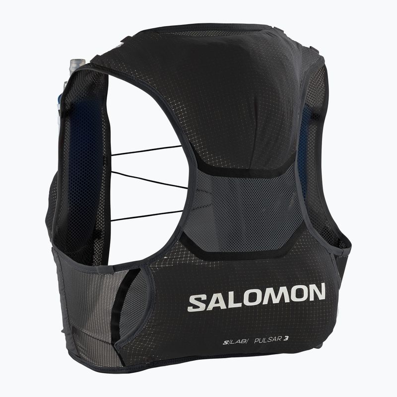 Běžecká vesta Salomon S/Lab Pulsar with 3 Flasks black/white 2