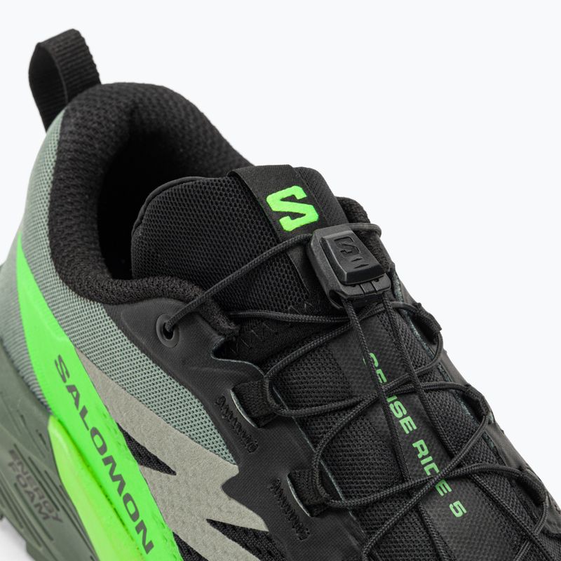 Pánská běžecká obuv Salomon Sense Ride 5 black/laurel wreath/green gecko 9