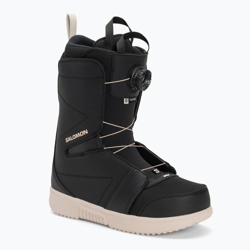 Pánské snowboardové boty Salomon Faction Boa black/black /rainy day