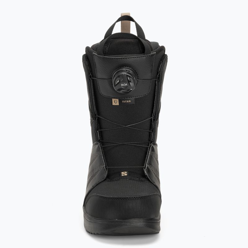 Pánské boty na snowboard Salomon Titan Boa black/black/roasted cashew 3