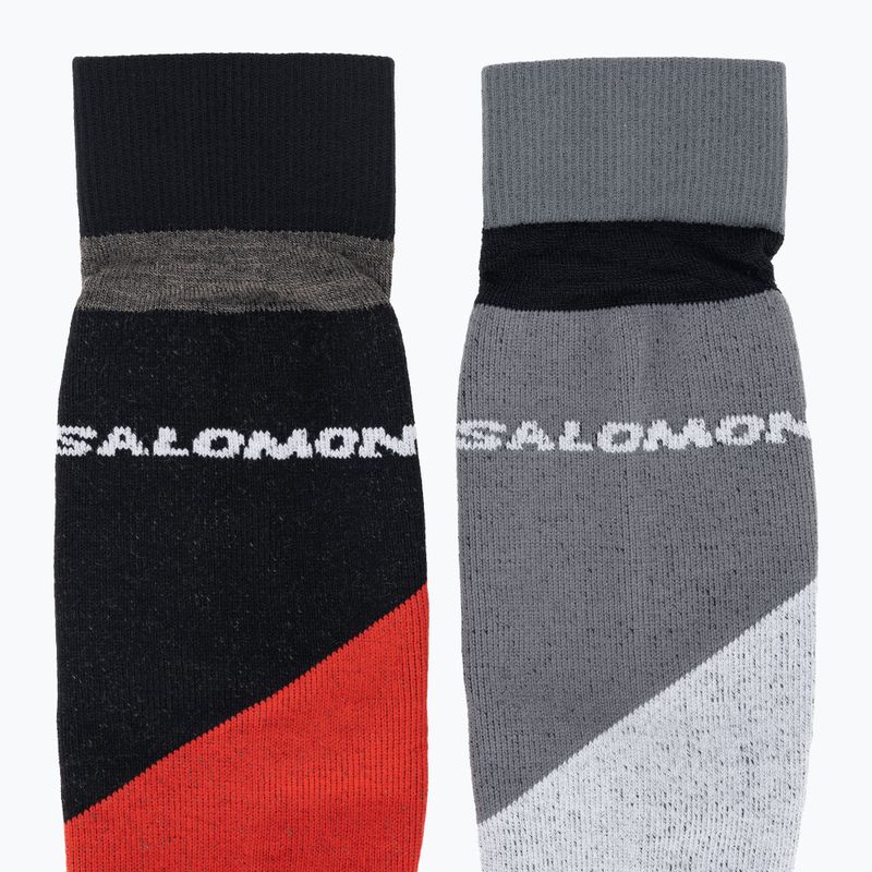 Salomon S/Access lyžařské ponožky 2 páry černá/beluga 7