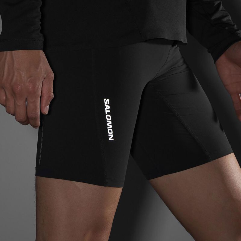 Pánské běžecké šortky Salomon Sense Aero Tights deep black 5