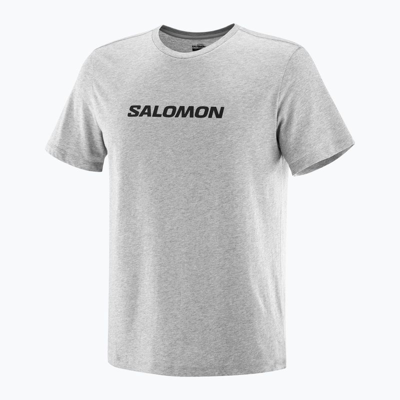 Pánské tričko  Salomon Logo Performance heather grey 3