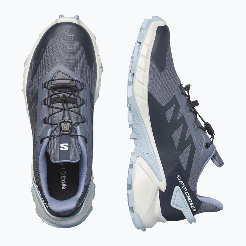 Dámské běžecké boty Salomon Supercross 4 grisaille/white/cashmere blue 13