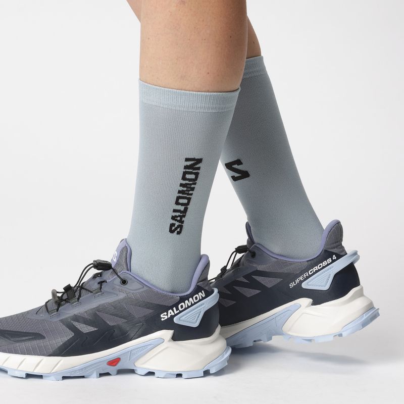 Dámské běžecké boty Salomon Supercross 4 grisaille/white/cashmere blue 14