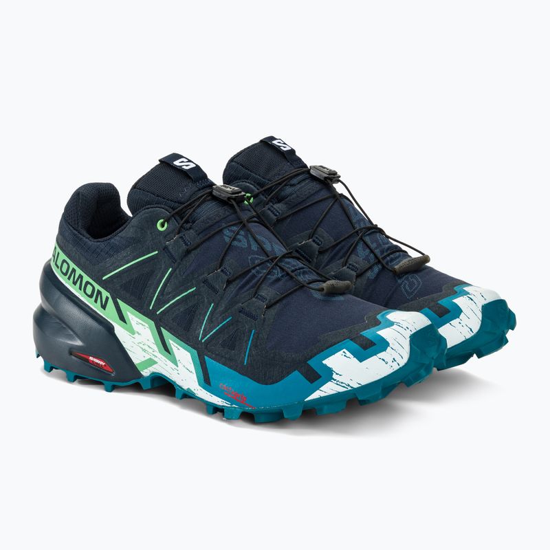 Pánské běžecké boty  Salomon Speedcross 6 carbon/tahitian tide/white 4