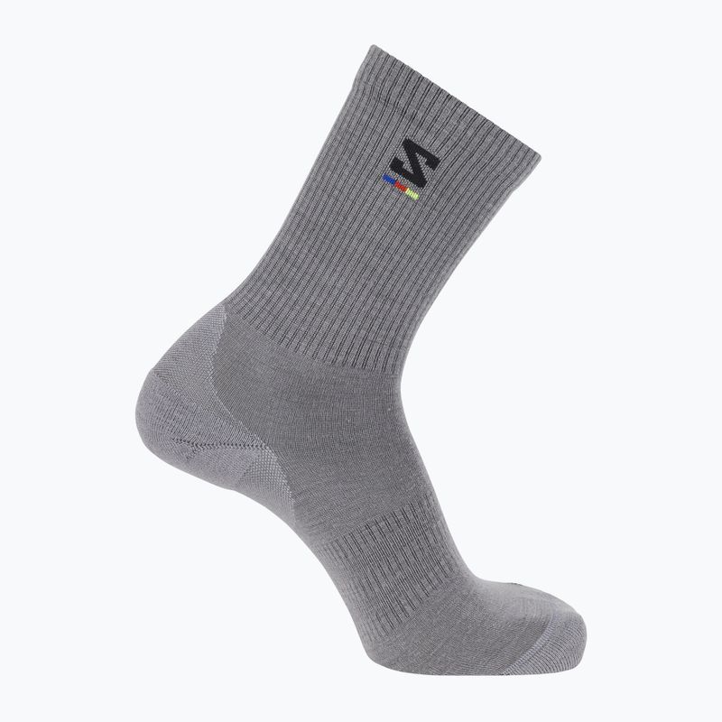 Ponožky Salomon Sunday Smart Crew shark skin/black