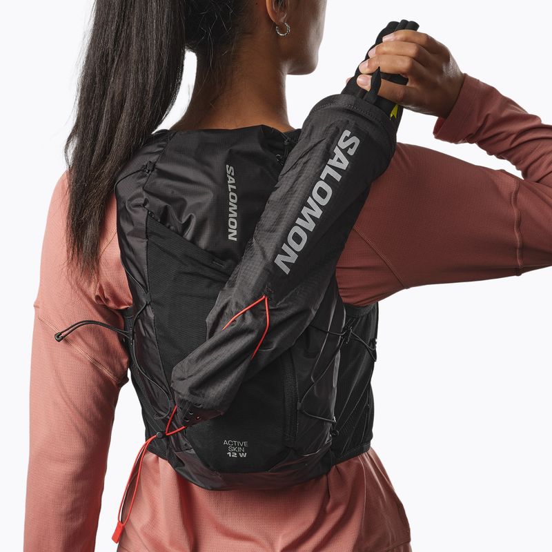 Dámská běžecká vesta Salomon Active Skin 12 Set black/metal 9