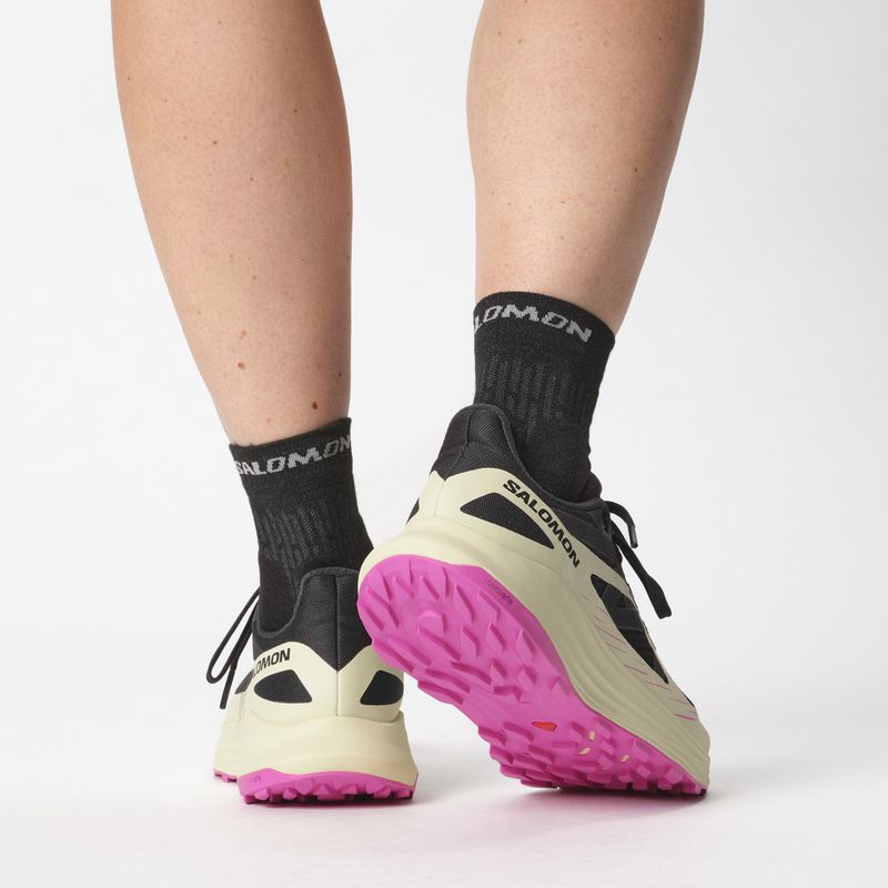 Dámské běžecké boty Salomon Ultra Flow black/transparent yellow/rose violet 15