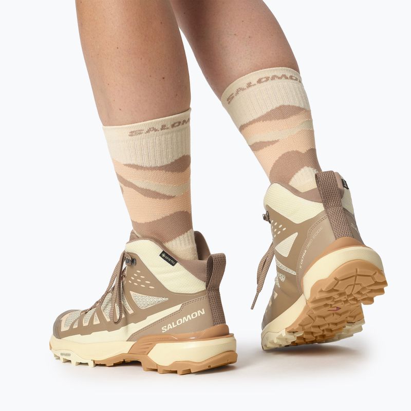 Dámské trekové boty Salomon X Ultra 360 Edge Mid GTX shortbread/raw umber 4