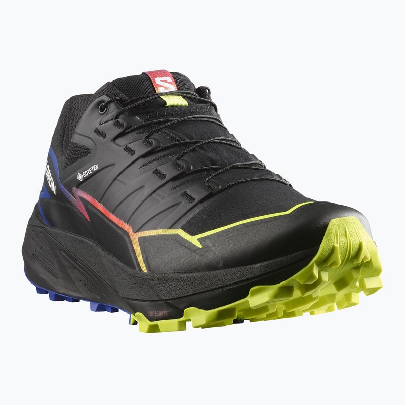 Pánské běžecké boty Salomon Thundercross GTX black/surf the web/safety yellow 8