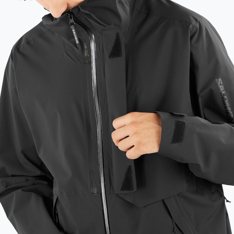 Pánská nepromokavá bunda Salomon Outerpath Pro 2.5 l deep black 5