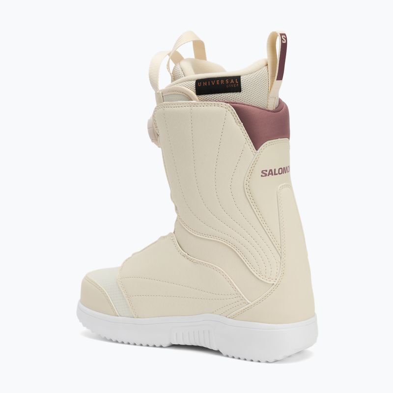 Dámské snowboardové boty Salomon Pearl Boa almond milk/vanilla ice/grape shake 2