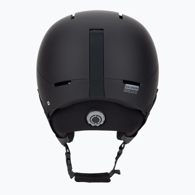 Lyžařská helma Salomon Brigade Round Fit black 4