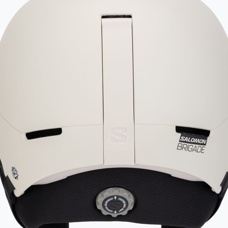 Lyžařská helma Salomon Brigade Round Fit rainy day 9