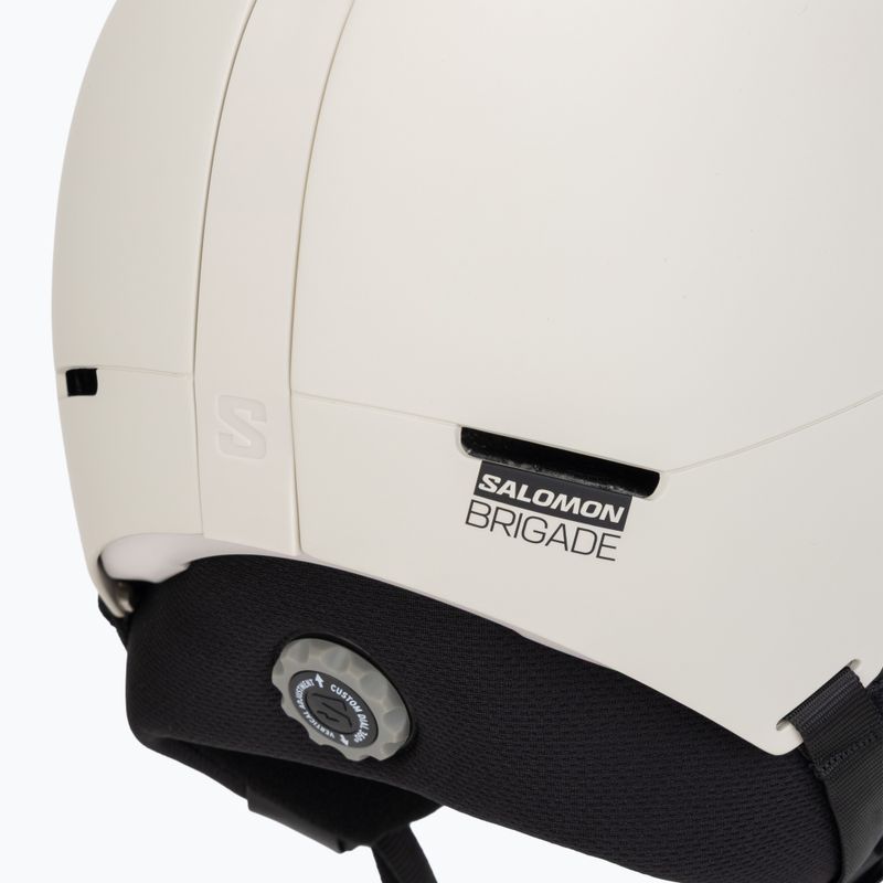 Lyžařská helma Salomon Brigade Round Fit rainy day 10