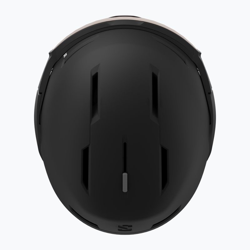 Lyžařská helma Salomon Osmo black/flash tonic orange 5