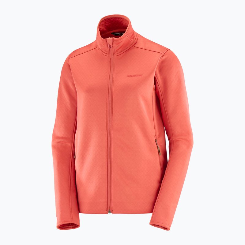 Pánská trekingová mikina Salomon Essential Midwarm Fz tandoori spice 4