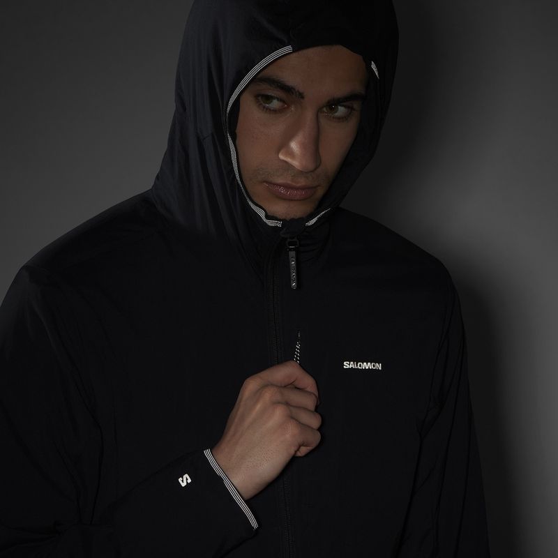 Pánská zateplená bunda Salomon Mountain Flex deep black 8