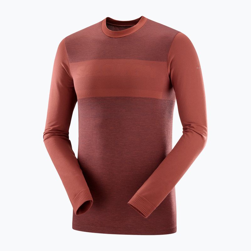 Pánské termo tričko Longsleeve Salomon Essential Wool rum raisin  4