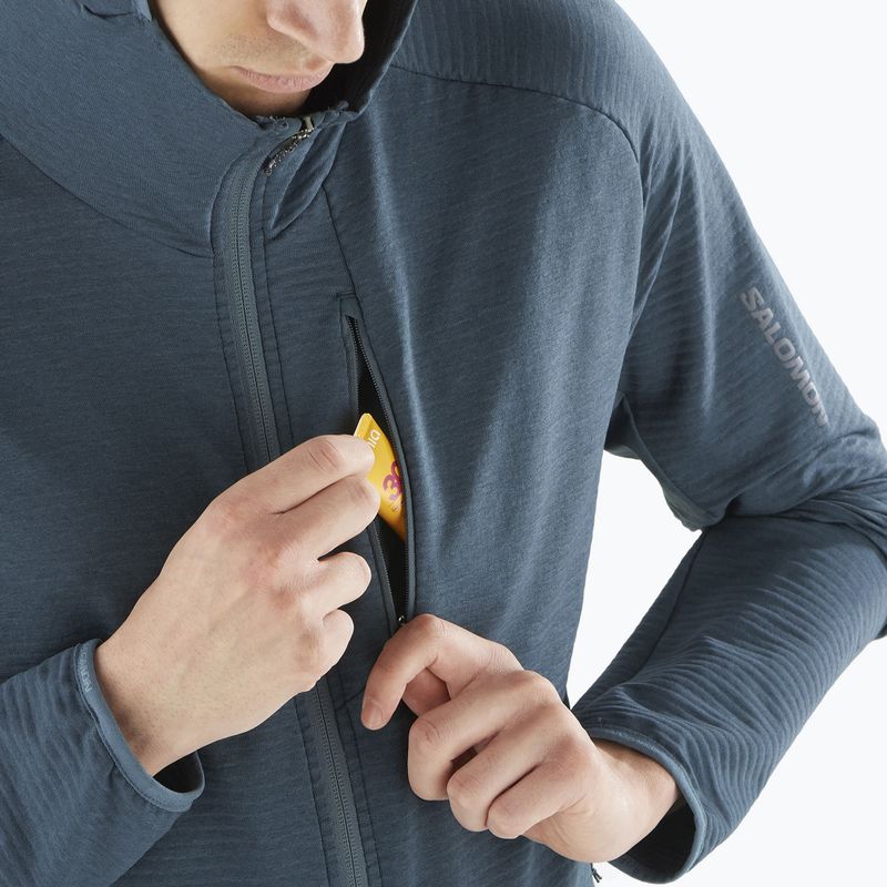 Pánská trekingová mikina Salomon Essential Lightwarm Hd midinight navy 4