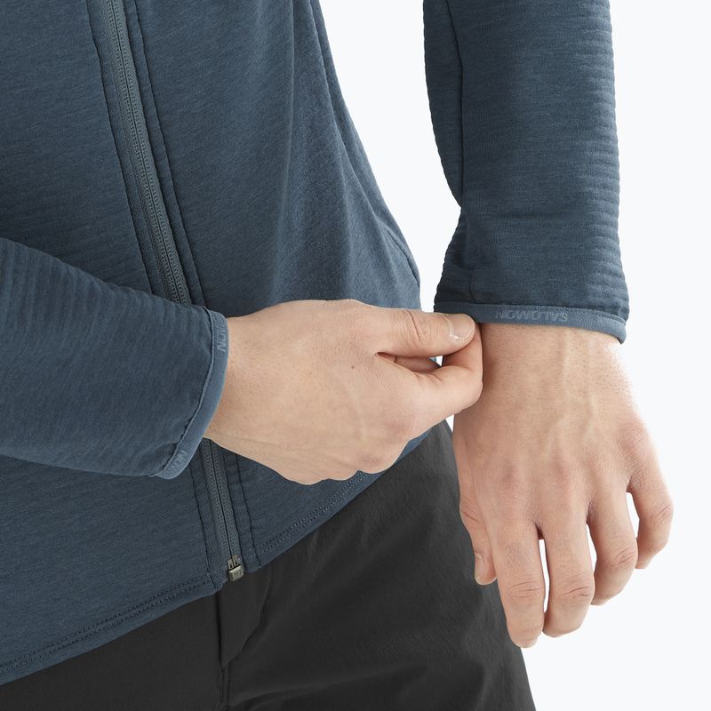Pánská trekingová mikina Salomon Essential Lightwarm Hd midinight navy 5