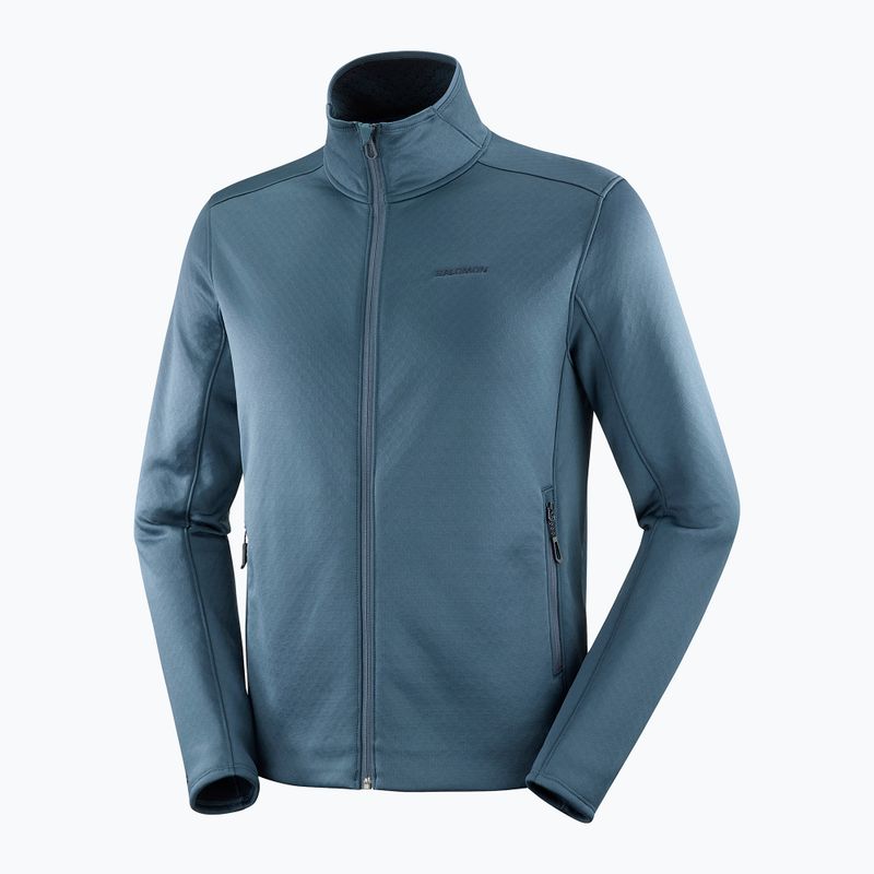 Pánská trekingová mikina Salomon Essential Midwarm Fz midnight navy 6