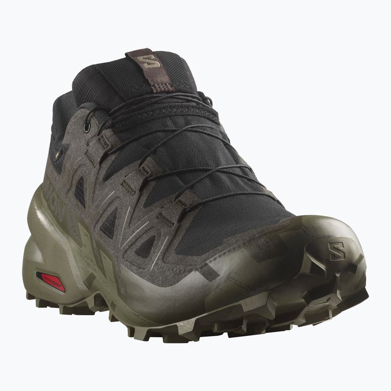 Pánské běžecké boty Salomon Speedcross 6 GTX black/peat/deep lichen green