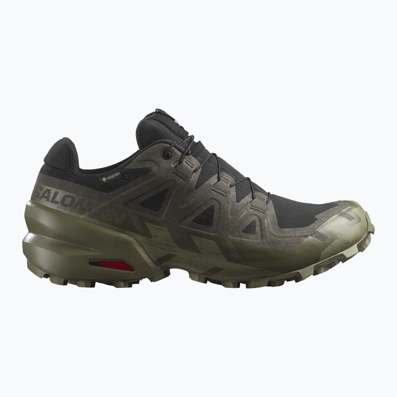 Pánské běžecké boty Salomon Speedcross 6 GTX black/peat/deep lichen green 2