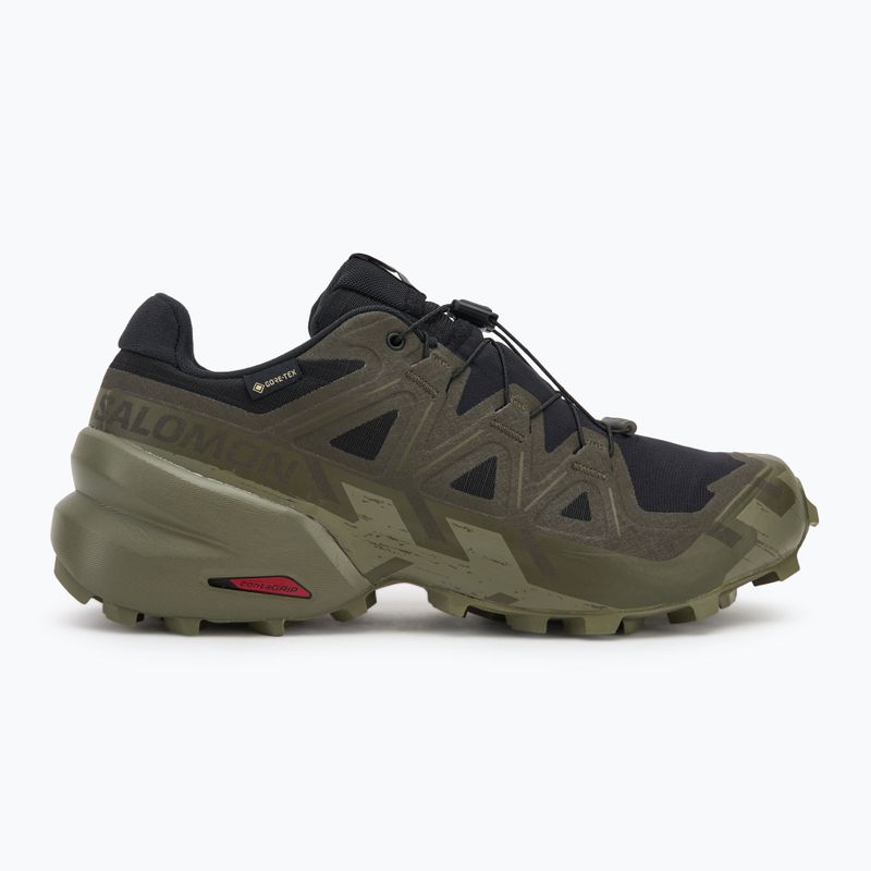 Pánské běžecké boty Salomon Speedcross 6 GTX black/peat/deep lichen green 2