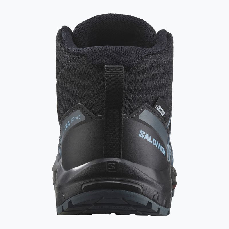 Dětské trekové boty Salomon XA PRO V8 Mid WP black/neptune/alaskan blue 11