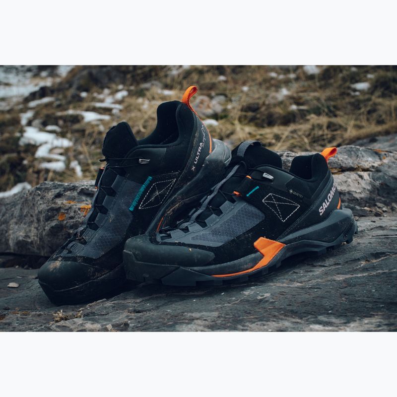 Pánské trekové boty Salomon X Ultra Alpine GTX grisaille/black/red orange 14