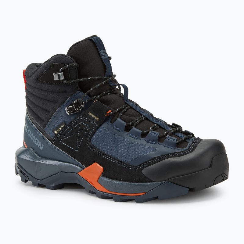 Pánské trekové boty Salomon X Ultra Alpine MID GTX blue nightsts/black/red orange