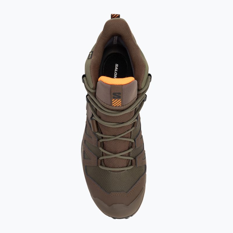 Pánské trekové boty Salomon X Ultra Tracker GTX green/earth brown/sharkskin 5