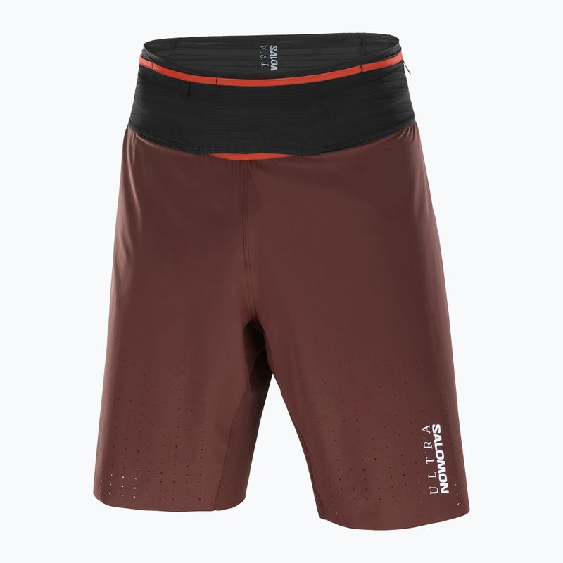 Pánské běžecké šortky Salomon S/Lab Ultra 2IN1 decadent chocolate 6