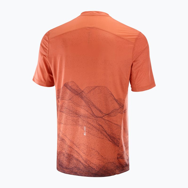 Pánské běžecké tričko Salomon S/Lab Ultra Tee Aop burnt sienna 5