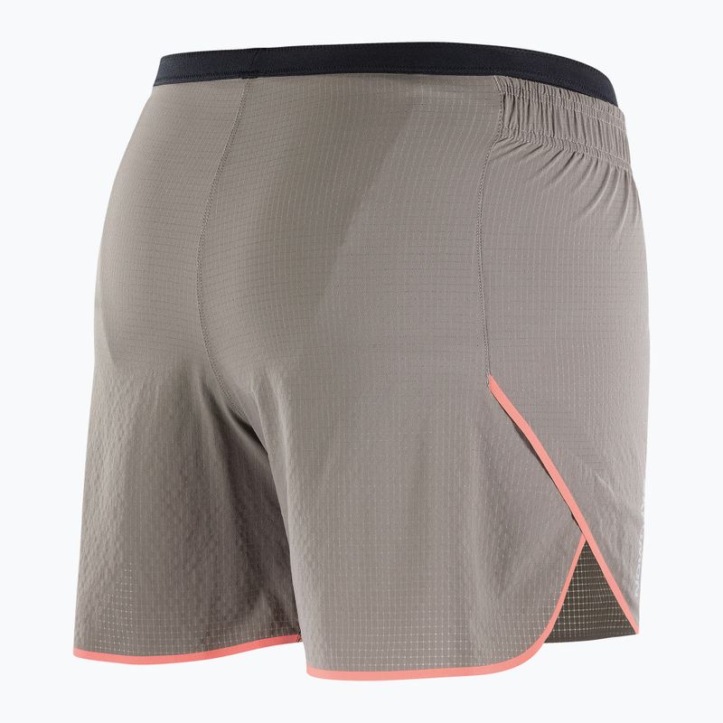 Dámské běžecké šortky Salomon Sense Aero 5" iron/neon flame 7