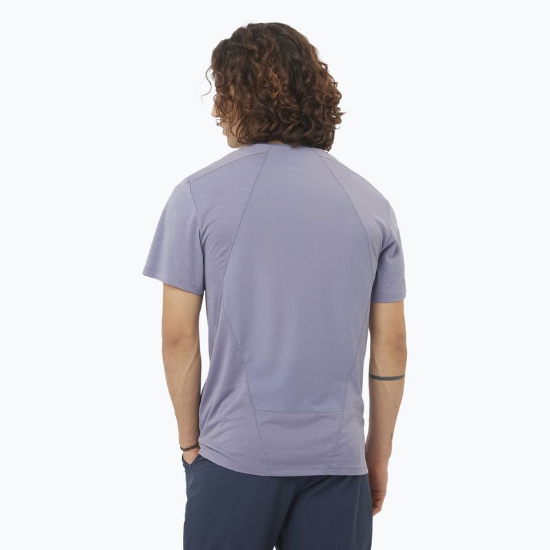 Pánské tričko Salomon Outline Tee blue granite 2