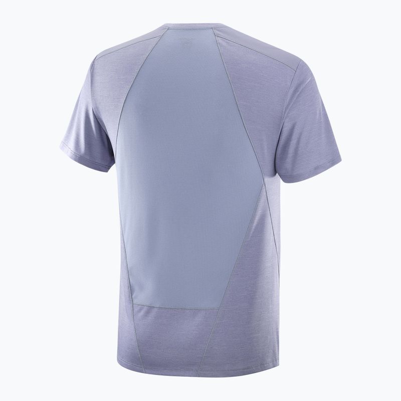 Pánské tričko Salomon Outline Tee blue granite 5