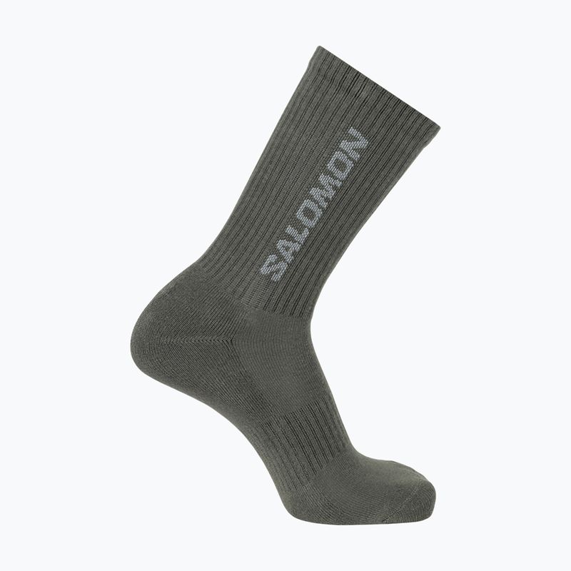 Ponožky Salomon Everyday Crew 3 pary silver cloud/sedona sage 3
