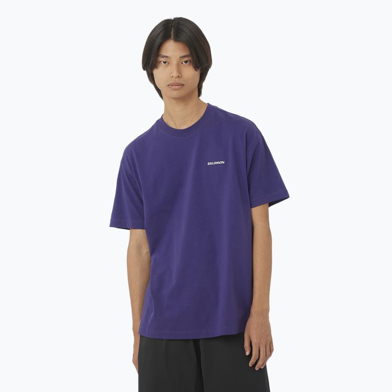 Pánské tričko Salomon Logo RX Tee astral