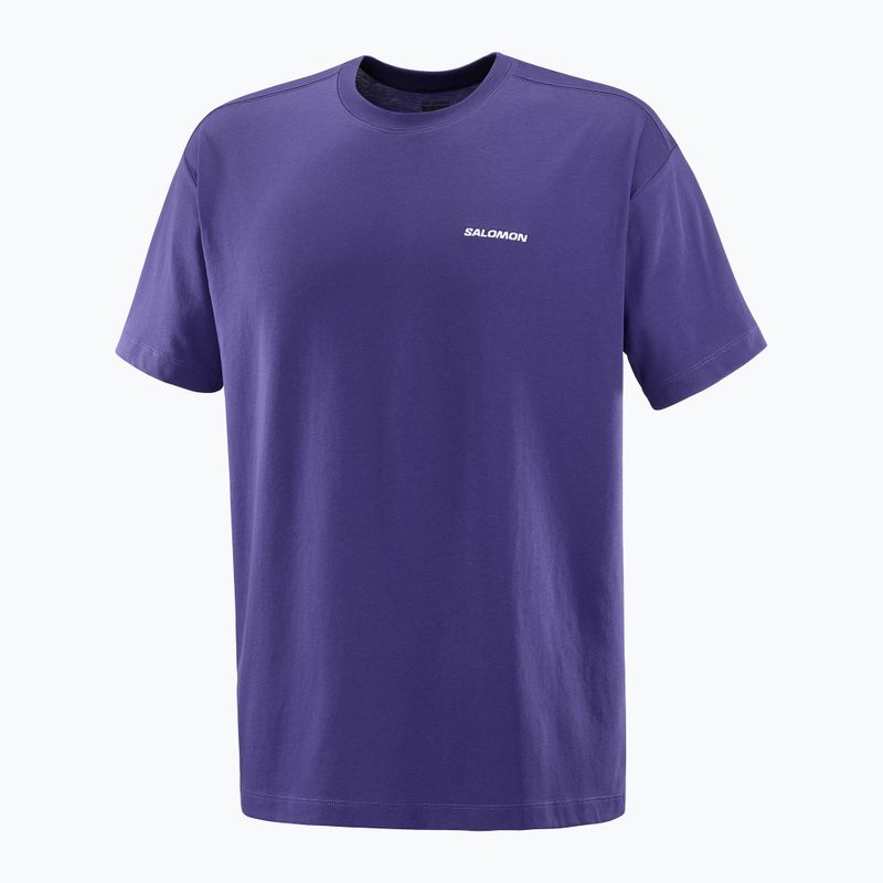 Pánské tričko Salomon Logo RX Tee astral 4