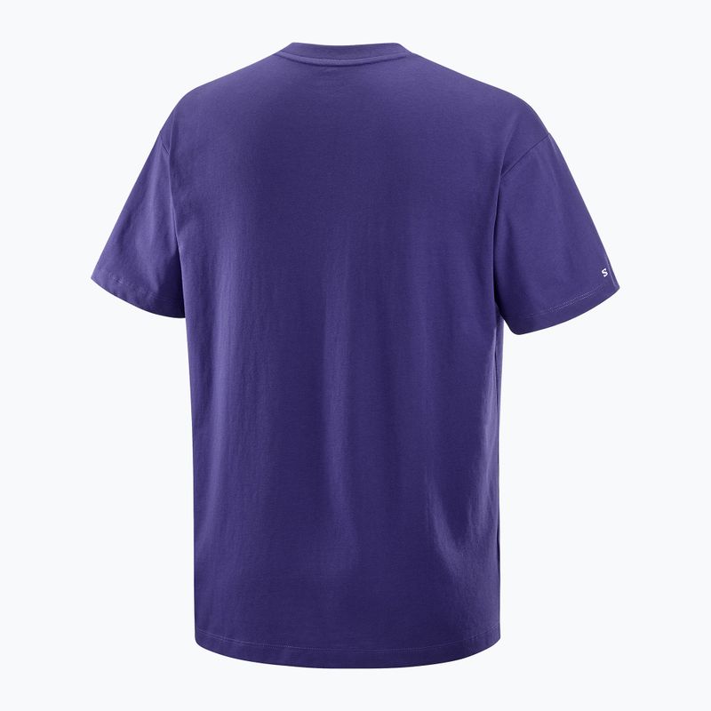 Pánské tričko Salomon Logo RX Tee astral 5