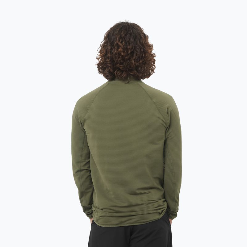 Pánská trekkingová mikina Salomon Essential Lightwarm Full Zip grape leaf 2