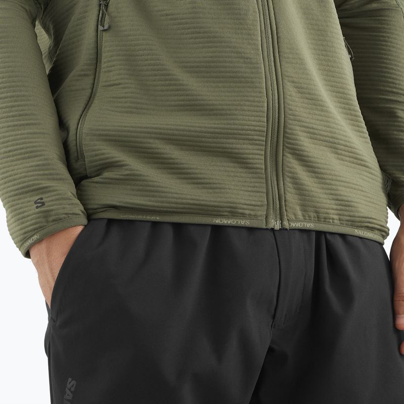 Pánská trekkingová mikina Salomon Essential Lightwarm Full Zip grape leaf 5