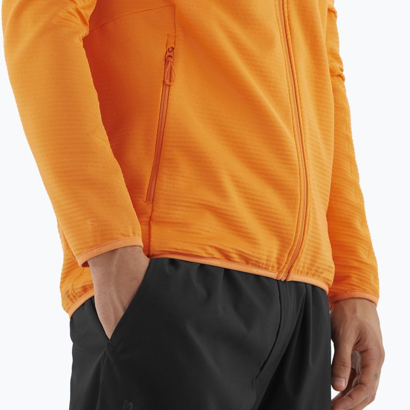 Pánská trekingová mikina Salomon Lightwarm Full Zip turmeric 6